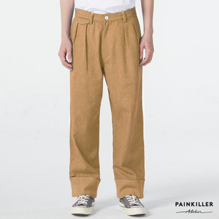 PAINKILLER เพนคิลเลอร์ กางเกงขายาว กางเกงผู้ชาย เสื้อผ้าผู้ชาย / MISTER FISHERMAN PANTS / รุ่น 07-0-0804 สีเบจ / AW22