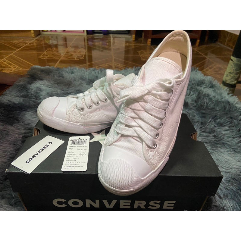 รองเท้า converse Jack Purcell LP LS ox White มือสอง