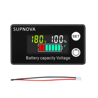 SUPNOVA เครื่องวัดวัดแบตเตอรี่ โวลต์มิเตอร์จอสี แสดงสถานะแบตเตอรี่  Voltmeter