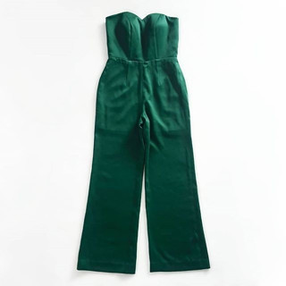 Jumpsuit brand lookbookbkk สีเขียวมรกต สวยมาก ใหม่มาก ของแท้ size M