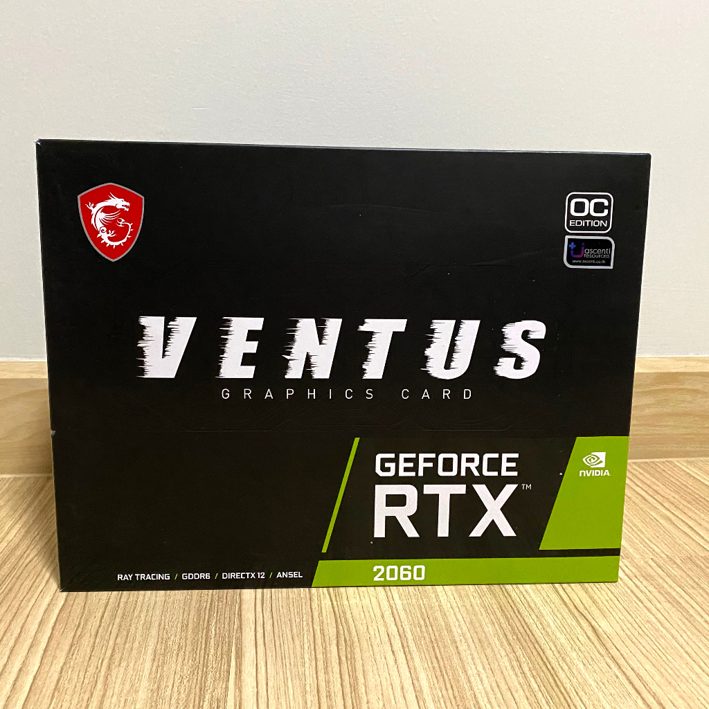 การ์ดจอ MSI GEFORCE RTX 2060 VENTUS 12G OC - 12GB GDDR6 (มือสอง ประกันเหลือ 2 ปี)