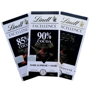 ลินด์เอ็กเซอร์แลนด์ ดาร์กช็อกโกแลต 100 กรัม Lindt Excellence Dark Cocoa Chocolate