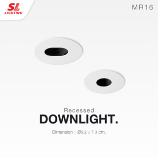 SL LIGHTING | Recessed Downlight โคมไฟดาวน์ไลท์ฝังฝ้า รุ่น SL-6-W-538, 539 ขั้ว GU5.3