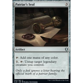 Patriars Seal การ์ด Magic The Gathering ของแท้ จากชุด Battle for Baldurs Gate