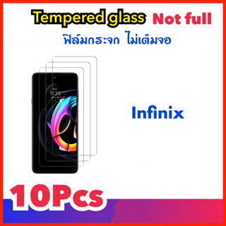 (10ชิ้น) ฟิล์มกระจกใส For infinix Hot8 Hot9 Hot9Play Hot10 Hot10Play Smart4 Smart5 Smart5Pro Smart6 SmartHD Smart6HD