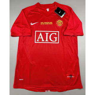 เสื้อบอล ย้อนยุค แมนยู 2007 เหย้า Retro Manchester United Home Final Moscow เรโทร คลาสสิค 2007-09