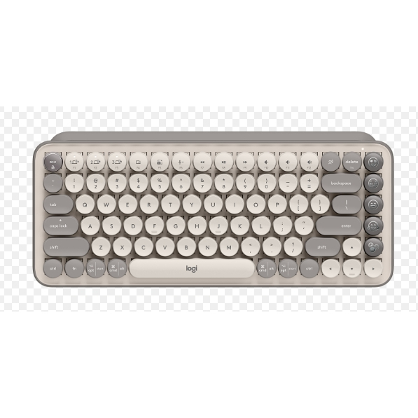 Logitech Bluetooth Keyboard POP Keys Soft gray  คีย์บอร์ดแมกคานิคอลไร้สาย