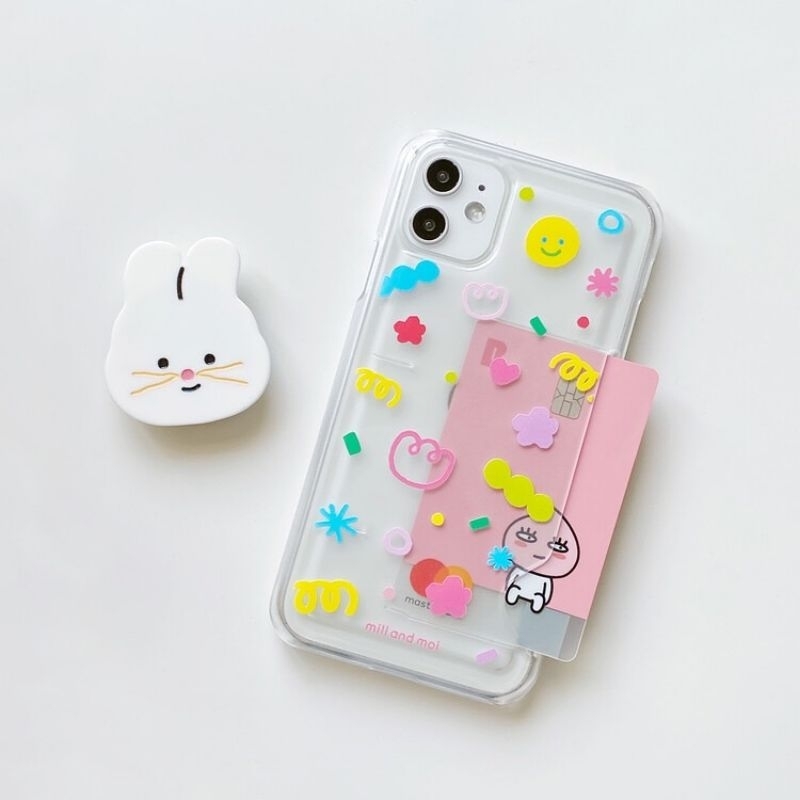 พร้อมส่ง!! New CandyPop Transparent Jelly Hard Case for iPhone 12/12 Pro/ 13 Pro/ 13 Pro Max 14Pro/14 Pro Max