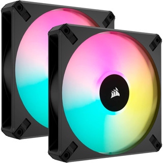 Corsair iCUE AF140 RGB Elite 2x140mm With Lighting Node CORE Controller PWM Fan