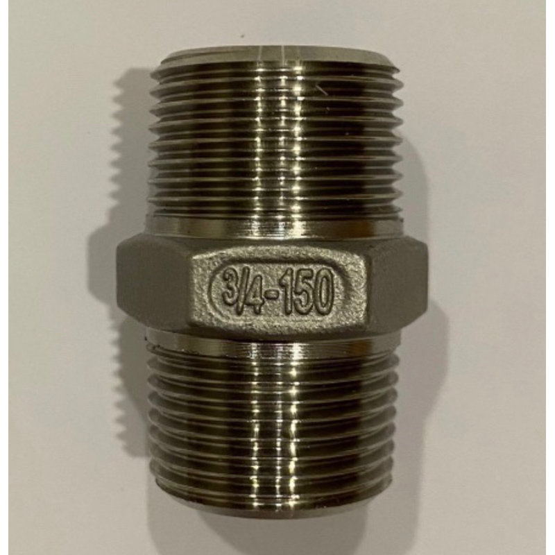 นิปเปิ้ลสแตนเลส 304 ขนาด 1/4’'-1'' (nipple Sus304)