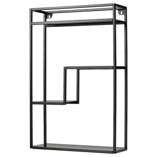 IKEA ชั้นวางของติดผนัง LINDÅSEN ลินดัวร์เซ่น ชั้นโชว์ สีแอนทราไซต์, 40x60 ซม. ชั้นวางของเหล็กอิเกียพร้อมส่ง