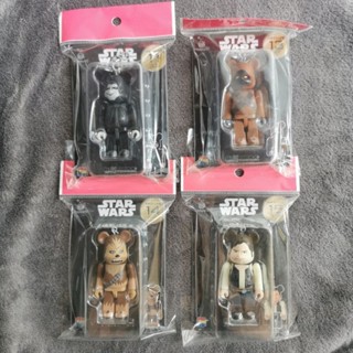 ของแท้ Bearbrick Starwars 100% happy kuji พวงกุญแจ be@rbrick เบอร์11, เบอร์13 - เบอร์15