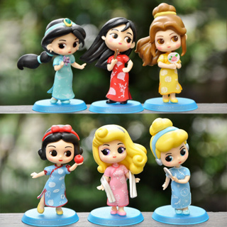 พร้อมส่ง โมเดลเจ้าหญิงดิสนีย์ เซ็ท 6 ตัว Disney Model  Figure