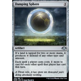 Damping Sphere การ์ด Magic The Gathering ของแท้ จากชุด Dominaria Remastered