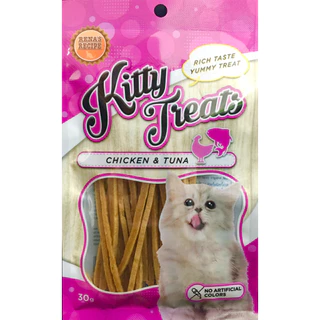 1437 Kitty Treats CHICKEN&TUNA ขนมแมว เนโกะ (รสไก่และทูน่า)***1ถุง 39บาท
