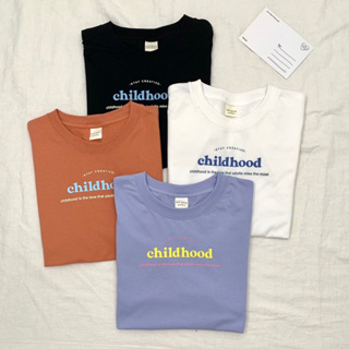 Sugarbeetshop | F73 Childhood 🤍 เสื้อโอเวอร์ไซต์ oversize เสื้อยืดผ้า cotton