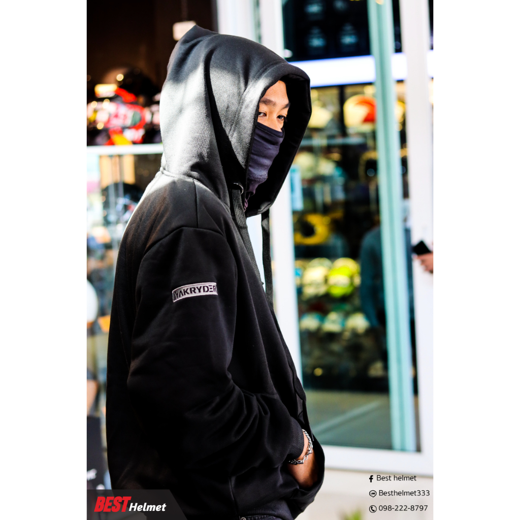 เสื้อฮูดการ์ด Yakryder ผ้า Cotton 100% การ์ด 5 จุด ราคา ถูกที่สุด ดีลบีเคเค แกลเลอรีภาพที่ 8