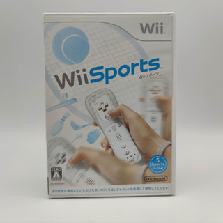 Wii Sports แผ่นแท้ Wii JP แผ่นสภาพดี มีกล่องใสสวมให้ พร้อมเก็บสะสม