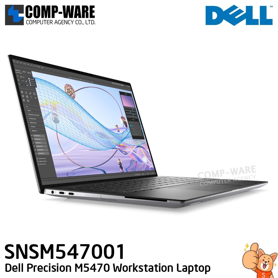 Dell Precision M5470 (SNSM547001) - Intel Core i5-12500H (12core) / 8GB DDR5 / 512GB SSD M.2 / Intel