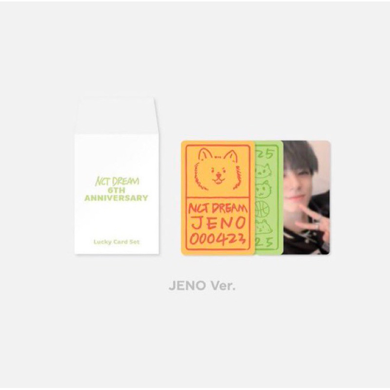 jeno เจโน่ nctdream 6th anniversary lucky card (ในซีล ไม่เคยเเกะ non unpacking )