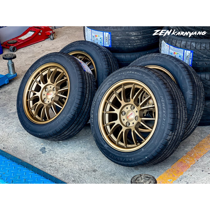 ล้อพร้อมยาง ขอบ15🔥 แม็กซ์ SE37 ล้อเบา + ยาง 195/50R15​, 195/55R15 ปี24 ยางลายเรียบ,ลายซิ่ง