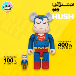 Bearbrick ของแท้ พร้อมส่ง | BE@RBRICK SUPERMAN (BATMAN: HUSH Ver.) 400％ &amp; 100％ | BE@RBRICK ของแท้