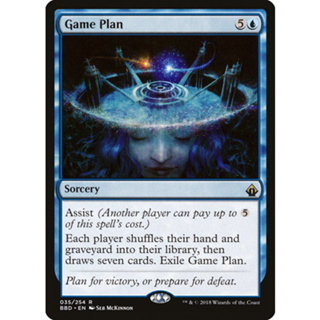 [MTG] Game Plan [BBD] [BLUE] [RARE] [NORMAL] [ENG] (การ์ดเมจิค / Magic the Gathering)