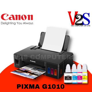 Canon Printer PIXMA รุ่น G1010 เครื่องปริ้นเตอร์อิงค์เจ็ทแท้ง ขายหมึกเติมแท้ 1 ชุด