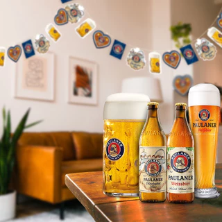 🌟พร้อมส่ง🌟Paulaner Non-Alcoholic Weissbier 0,0% 500 ml. 4 bottles พอลลาเนอร์ ไวส์เบียร์ นอน แอลกอฮอลิค 500 มล. 4 ขวด