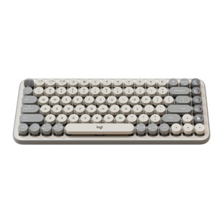 Logitech Bluetooth Keyboard POP Keys Soft gray  คีย์บอร์ดแมกคานิคอลไร้สาย