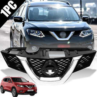 กระจังหน้า หน้ากระจัง รุ่น นิสสัน เอ็กเทล Nissan X-Trail ปี 2014-2018 สีโครเมียม ดำ 1 ชิ้น