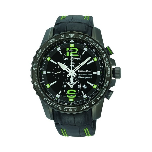 Seiko นาฬิกาข้อมือผู้ชาย Sportura-Aviator Watch SNAE97P1