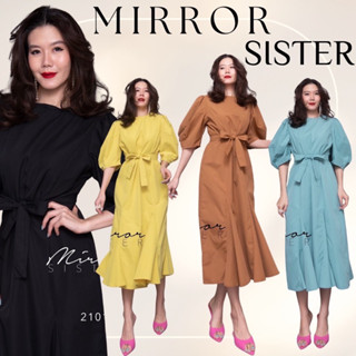 Code : 21014.5 เดรสสีน้ำตาล เดรสยาวสวยๆ งานป้าย Mirrorsister