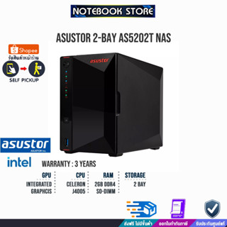 ASUSTOR AS5202T NAS 2 BAYS/INTEL Celeron/ประกัน3y/BY NOTEBOOK STORE