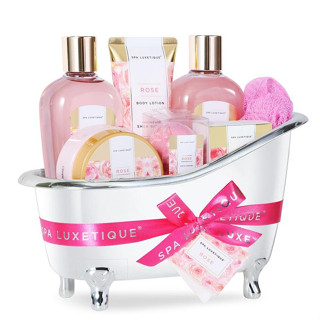 Body earth Specials Spa Gift Basket Gift Set For Mother ของขวัญวันวาเลนไทน์ ชุดของขวัญ ของขวัญวันเกิด ของขวัญแม่ (8 ชิ้น)