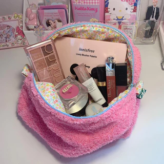 fluffy pouch bag 34 - miss.girls กระเป๋าเครื่องสำอาง กระเป๋าใส่ของจุกจิก