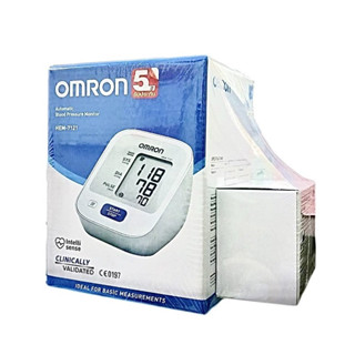 Omron รุ่น HEM-7121 เครื่องวัดความดัน เครื่องวัดความดันโลหิต อัตโนมัติ รับประกัน 5 ปี ฟรี Adapter จำนวน 1 เครื่อง