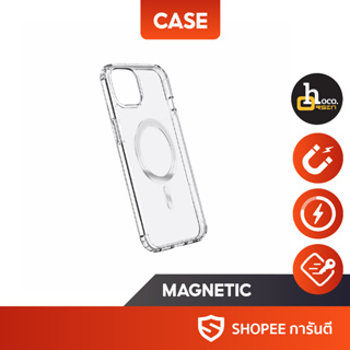 Case Magnetic เคสใสแม่เหล็ก TPU หนา 1.5 มม. สำหรับ Phone 12/13/14 Series