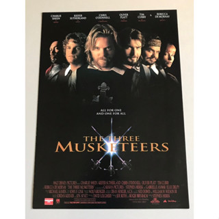 Handbill (แฮนด์บิลล์) หนัง “The Three Musketeers”  ใบปิดไทย จากค่ายหนัง/โรงหนัง ราคา 199 บาท