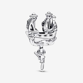 (พร้อมส่ง)*New*Pandora Disney Tinker Bell &amp; Captain Hook’s Pirate Ship Charm