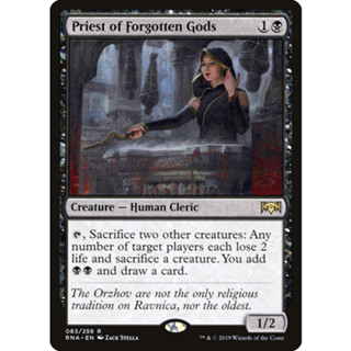 [MTG] Priest of Forgotten Gods [RNA] [BLACK] [RARE] [NORMAL] [ENG] (การ์ดเมจิค / Magic the Gathering)