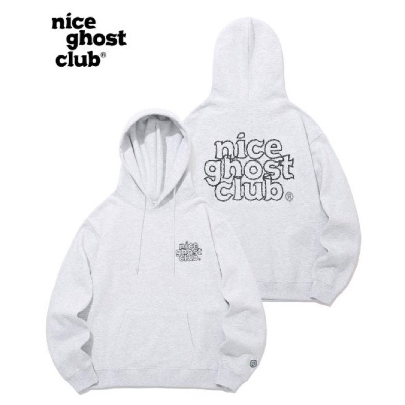 (พร้อมส่ง) แท้💯 Nice Ghost Club — Crayon Logo Hoodie