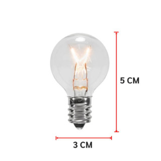 Jupiter หลอดปิงปอง  ใส ขนาด  3-5 W ขั้วเกลียว  E27 สำหรับ ประดับตกแต่ง สถานที่ ตกแต่ง ศาลเจ้า