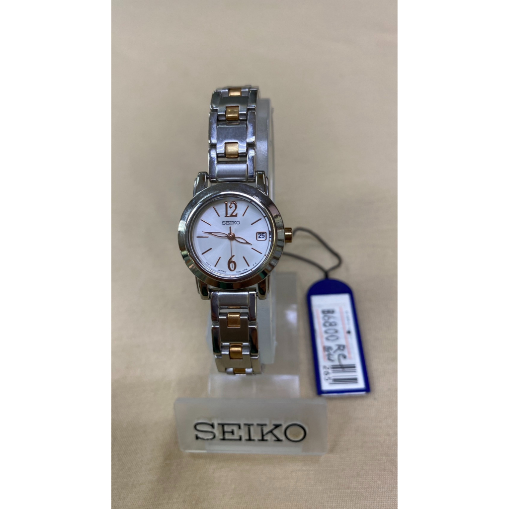 #121 นาฬิกาข้อมือผู้หญิงไซโก SEIKO ควอทซ์หญิง รุ่น 7N82-0GN0 Ref.SXDC75P1 สาย 2 กษัตริย์