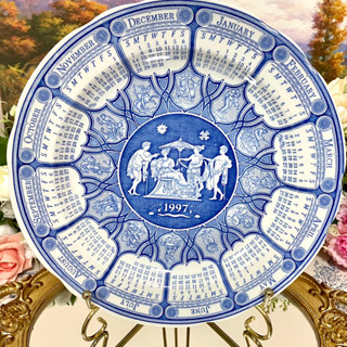 Spode Blue Room Greek Calendar Plate 1997 จาน จานดินเนอร์