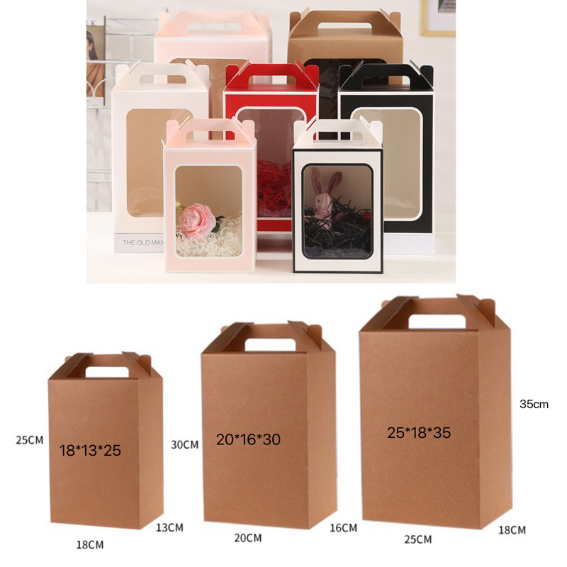 A020 พร้อมส่ง! (ขั้นต่ำ 3 กล่อง แบบเซตและไม่เซต)กล่องหูหิ้ว ใส่ของขวัญ ของชำร่วย ของรับไหว้ ขนม เรียบหรูมากๆค่า - รูปที่ 7