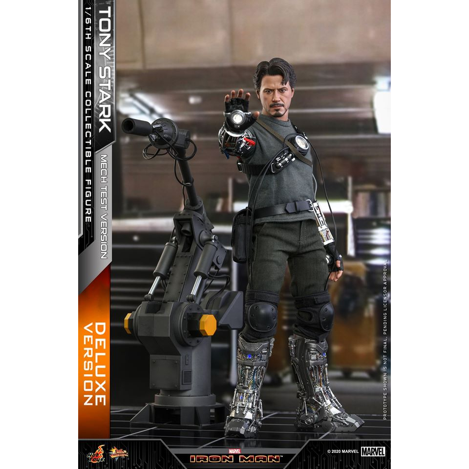 🕊️พร้อมส่ง ลิขสิทธิ์แท้ Hot Toys MMS582B 1/6 Iron Man - Tony Stark (Mech Test Version) (Deluxe Versi