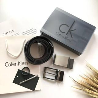 Cal//vin Klein Belt and Buckle Set Code:B6D300166 แบรนด์แท้ 100% งาน Outlet