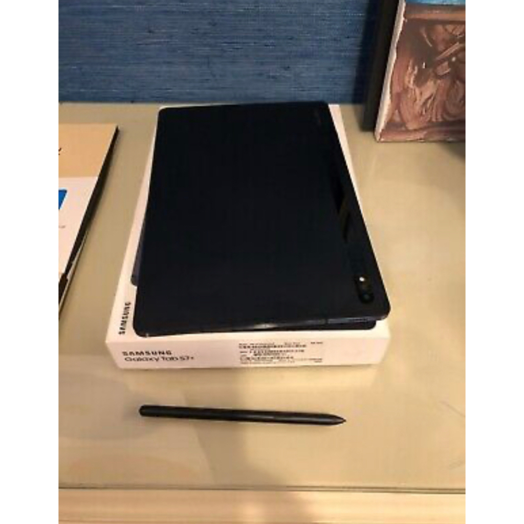 Samsung Galaxy Tab S7+ Plus 128GB, Wi-Fi, 12.4 in Mystic Black w/ S-Pen &amp; Extras