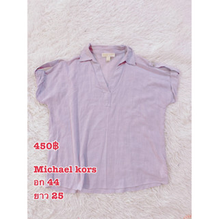 Michael kore เสื้อคอเชิ้ต ผ้าบาง